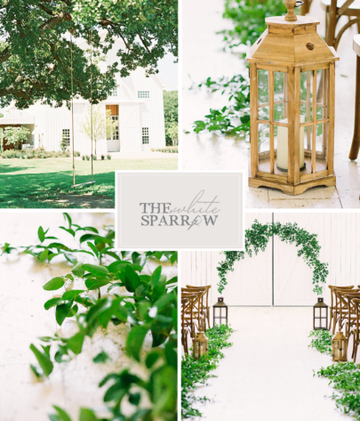 Texas Barn Wedding Venue | The White Sparrow, Pantone Greenery
